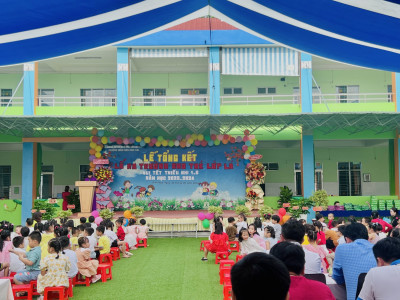 Trường Mầm Non Hoa Cúc tổ chức lễ tổng kết năm học 2023-2024