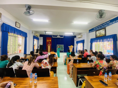 Toàn thể cán bộ giáo viên nhân viên Trường mầm non hoa cúc nhiệt liệt chào mừng ngày quốc tế phụ nữ 8/3/2023