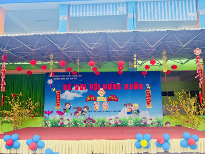 Trường mầm non Hoa Cúc tổ chức “ Hội mừng xuân Giáp Thìn 2024”