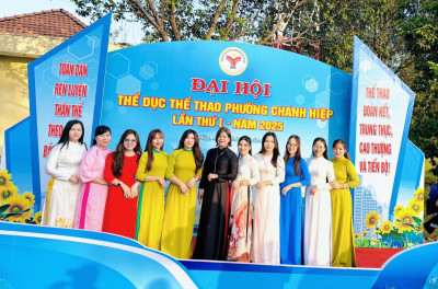 Trường mầm non Hoa Cúc tham dự Lễ khai mạc Đại hội thể dục thể thao phường Chánh Hiệp lần thứ I-2025