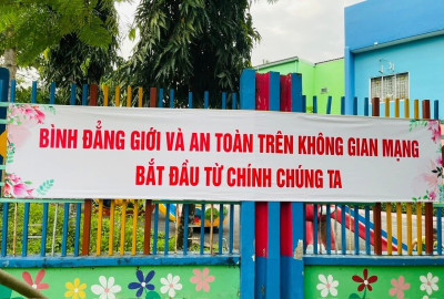 Trường mầm non Hoa Cúc hưởng ứng tháng hành động vì bình đẳng giới