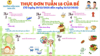 Thực đơn tuần 18