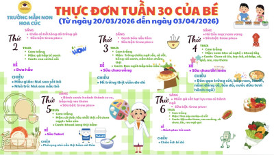 Thực đơn tuần 30