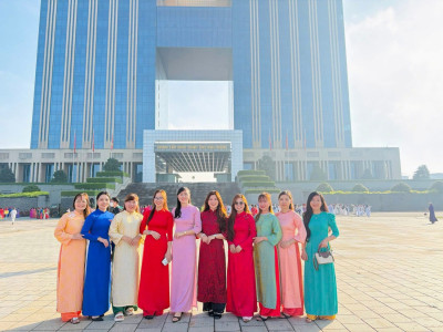 Trường mầm non Hoa Cúc tham gia chương trình đồng diễn tại Trung Tâm Hành Chính