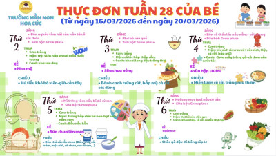 Thực đơn tuần 28