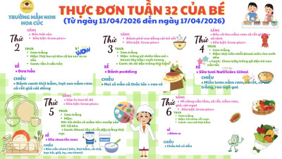 Thực đơn tuần 32