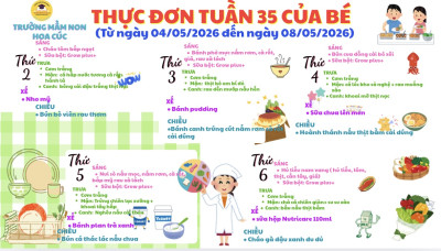 Thực đơn tuần 35