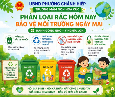 Tuyên truyền phân loại rác- bảo vệ môi trường ngày mai