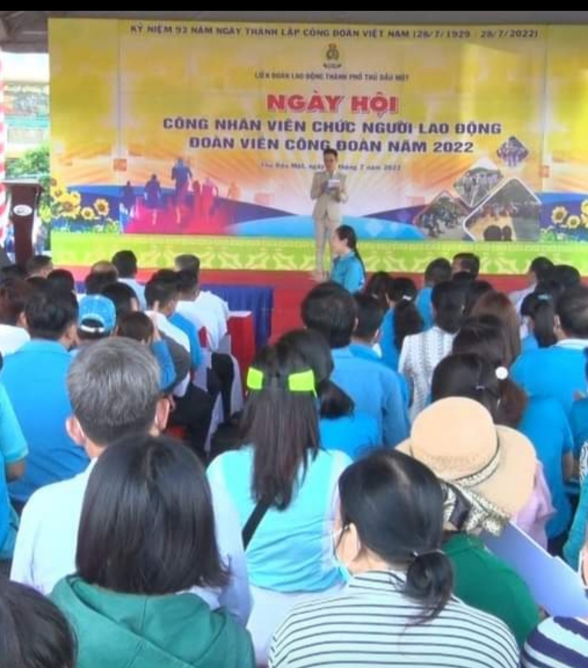 CĐCS Trường Mầm Non Hoa Cúc tham dự ngày hội công nhân viên chức, người lao động, đoàn viên TP. Thủ Dầu Một năm 2022