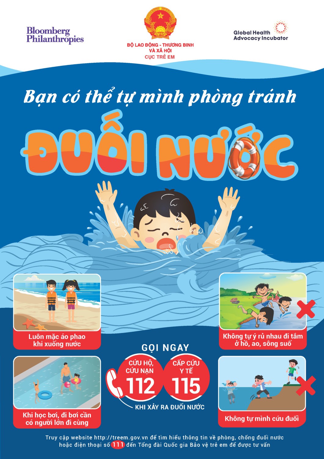 Phòng tránh tai nạn đuối nước cho trẻ