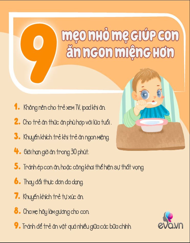 Mẹo giúp trẻ ăn ngon miệng